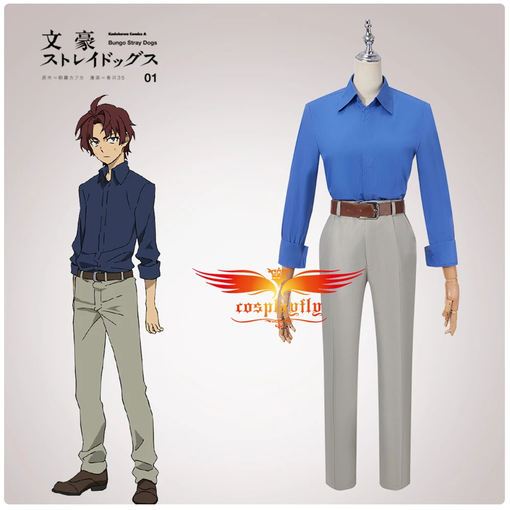 

Anime Bungou Stray Dogs Oda Sakunosuke Cosplay Costume for Adult Men Male Trench Shirt Pants Outfits Hat Halloween