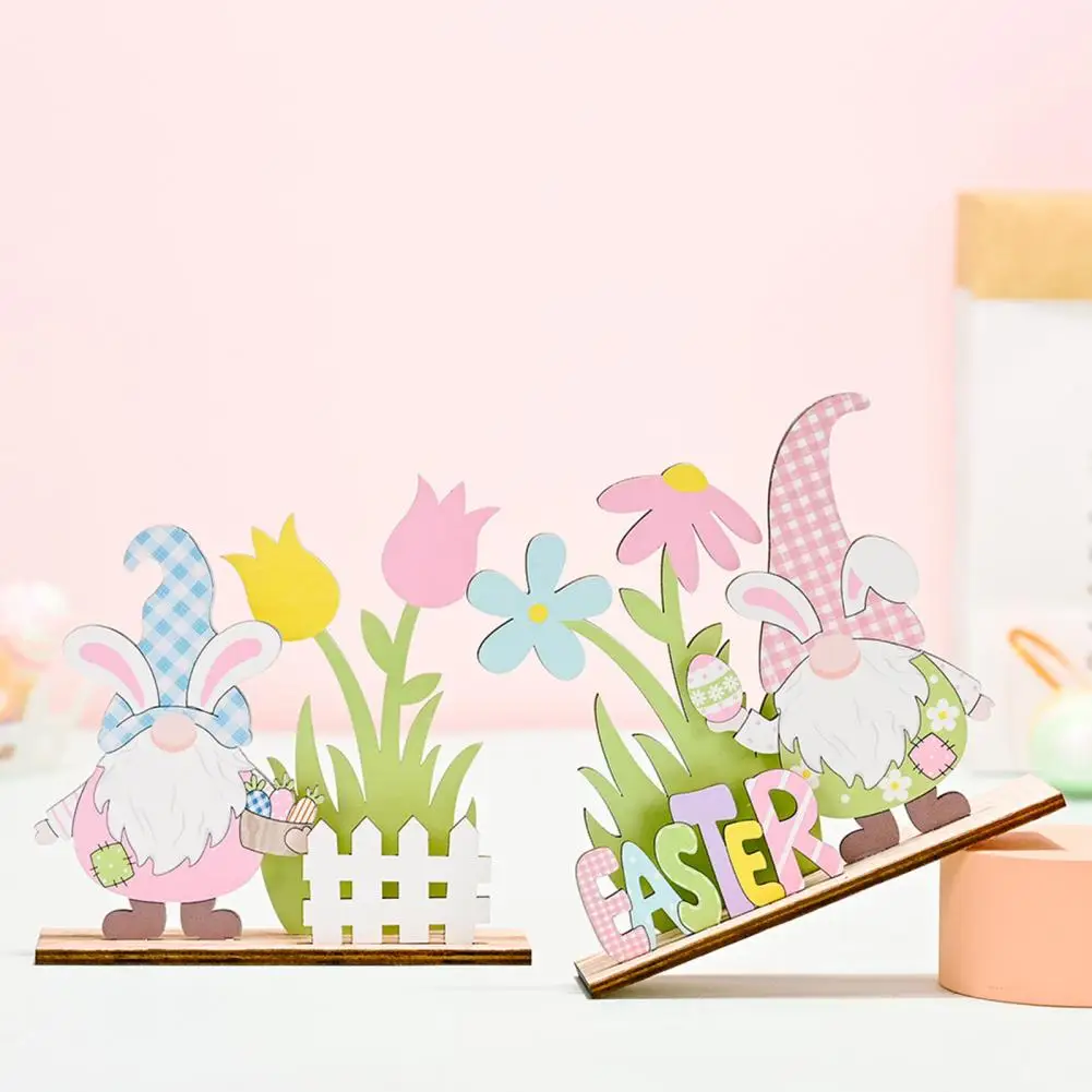 

Adorable Easter Ornament Hollow-out Design Add Festive Touch Wooden Easter Crafts Party Supplies Craft Ornaments