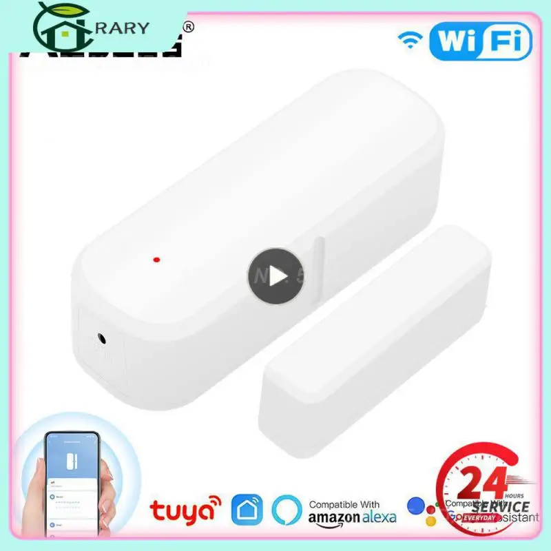 

1~10PCS Open/closed Detectors Smart Life Tuya Wifi Smart Door Open/closed Detectors Independent Magnetic Wifi Window Sensor Tuya