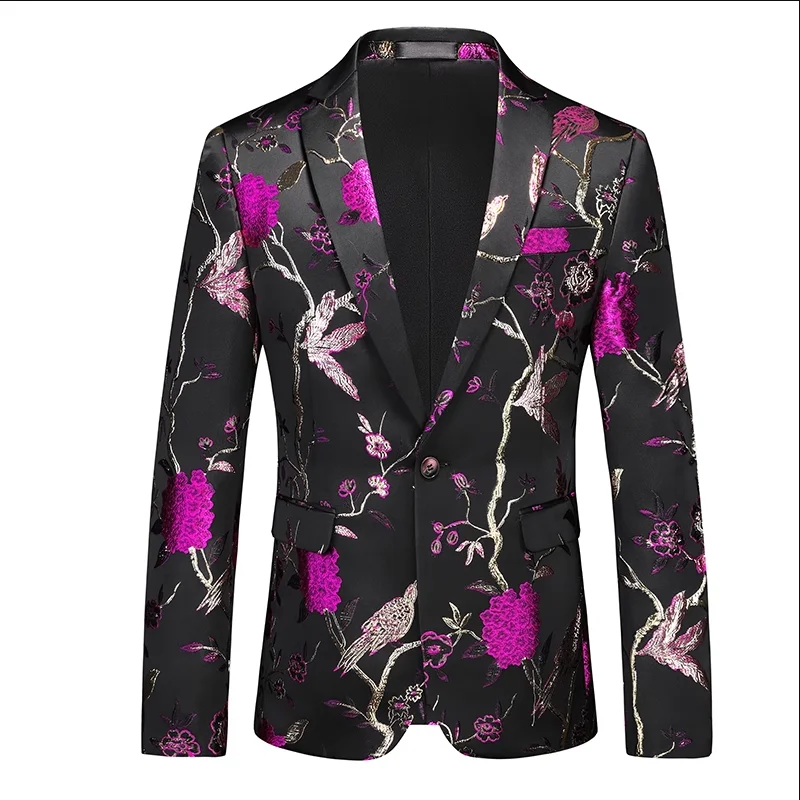 Модный мужской роскошный жаккардовый костюм для свадебной вечеринки куртка на