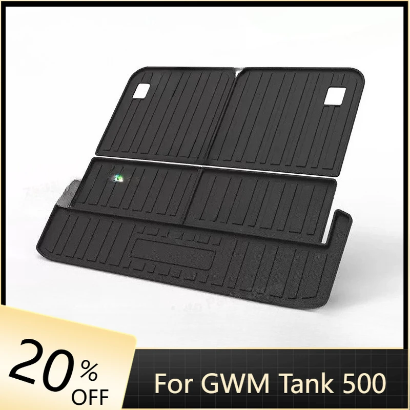 

Автомобильный грузовой коврик, специализированный напольный коврик в багажник из ТПУ, водонепроницаемый прочный ковер для Great Wall GWM WEY Tank 500, 7-местный