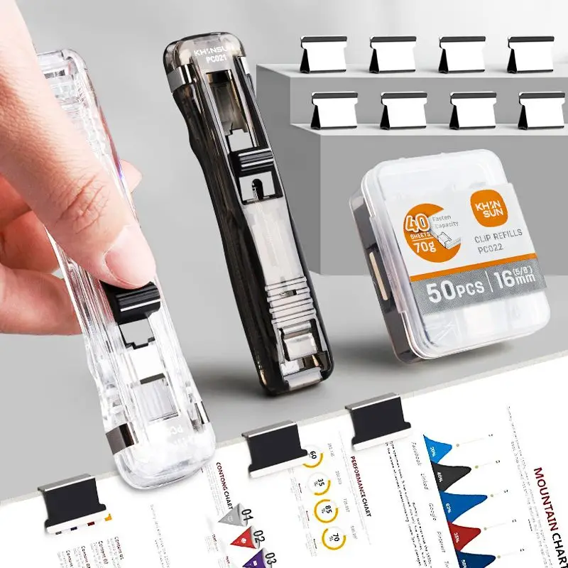 

Ручное устройство для скрепления бумаги, металлическое, с заправляемыми степлерами, для переплета бумаг, канцелярские принадлежности