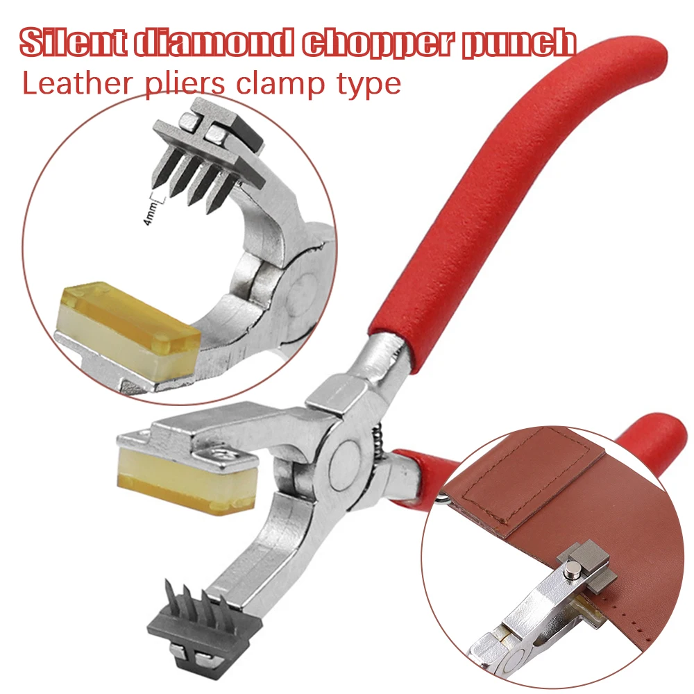 

Silent Leather Hole Punch Stitching Hand Pliers Tool Leather Craft Puncher Tool Leathercraft Punching Tools RERI889