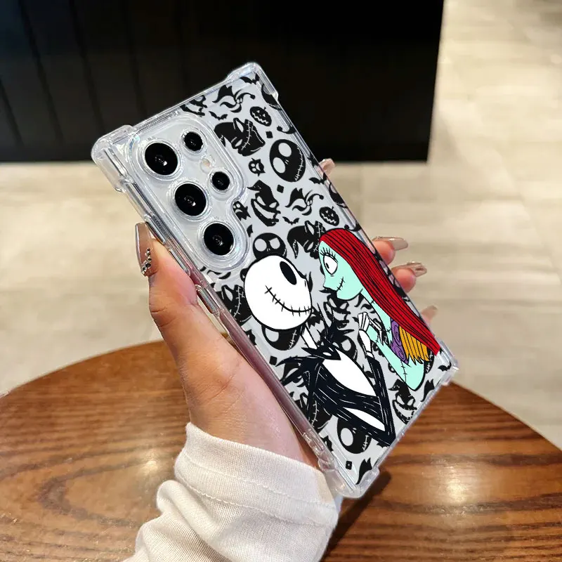 Прозрачный чехол для телефона Jack Skellington Nightmare Before Christmas для Samsung Galaxy S26 S25 S24 Ultra S23 S22 Plus S21 S20 FE (art.: 3920da4ef2b36) - 3920da4ef2b36