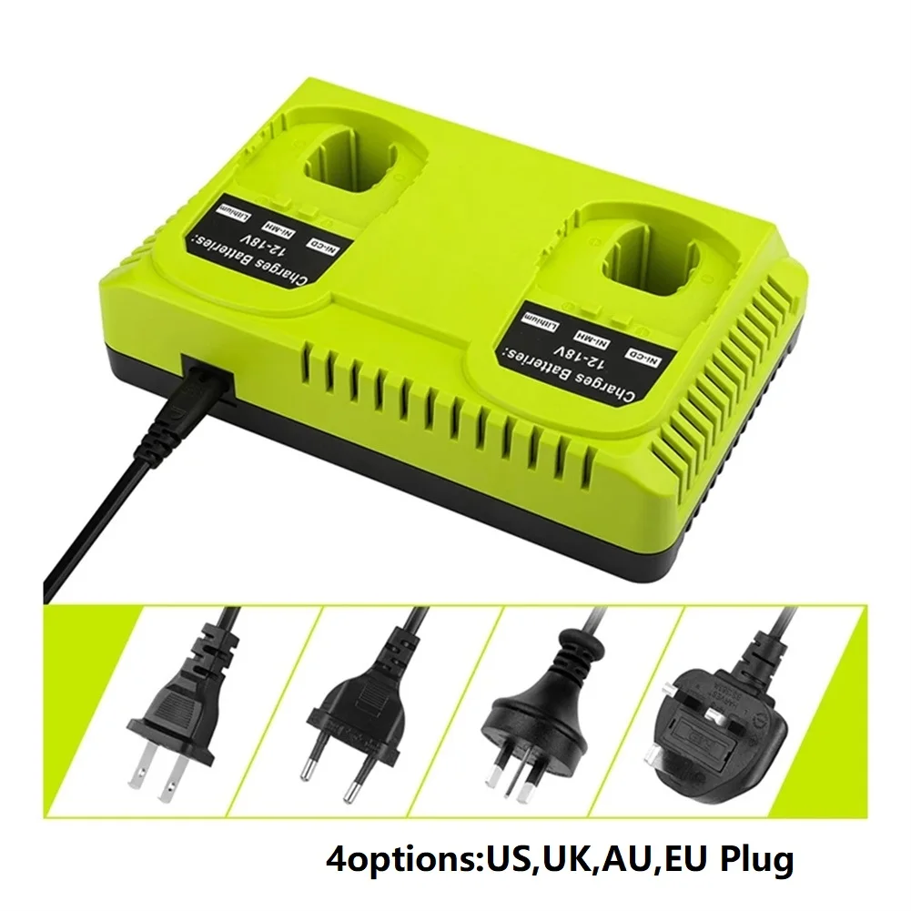 

18v Battery Charger For Ryobi 12V--18V Li-ion Ni-CD Ni-Mh Battery P100 P102 P103 P105 P107 P108 1400670 P118 Lithium ONE+ Serise
