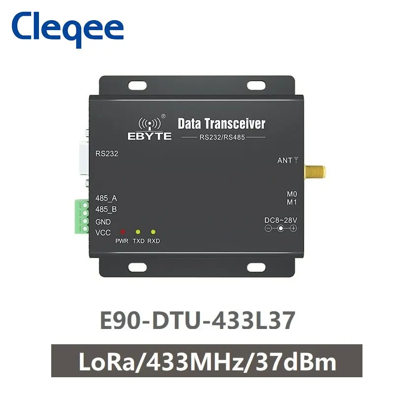 

E90-DTU-433L37 LoRa long Range RS232 RS485 433mhz 5W IoT uhf Wireless Transceiver Module Transmitter and Receiver