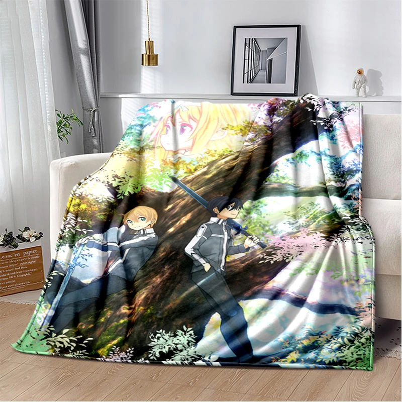 

Sword realm blanket for Children and adult custom thin blanket for gift Anime blanket Sofa household for beds cooling blanket