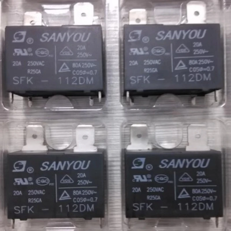 

Sanyou Relay 12VDC SFK-112DM 20A250VAC special relay for air conditioning