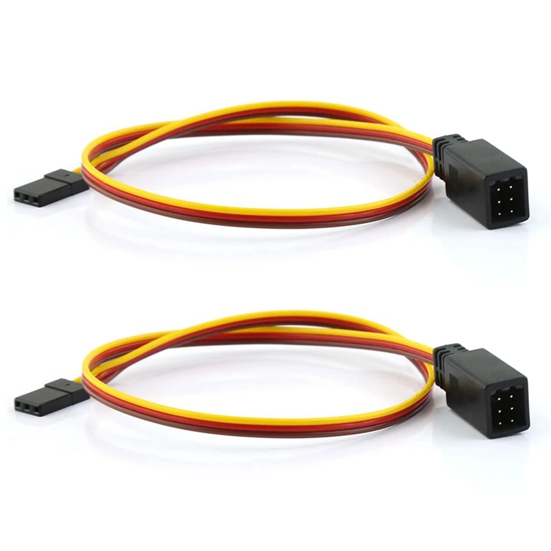 

2Pcs 35Cm RC Servo 1 To 2 Y Extension Cable 2 In 1 Adapter Wire For Futaba JR RC Model Airplane Helicopter Car DIY