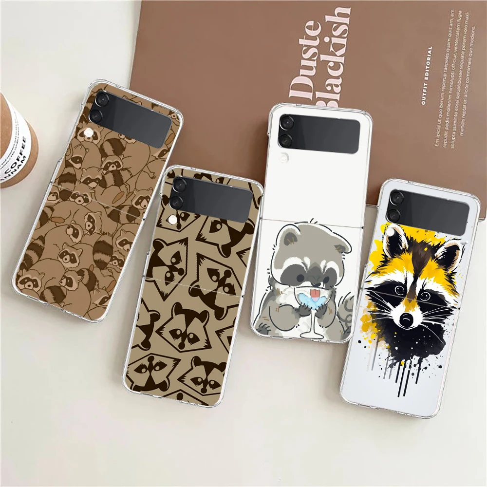 Чехол для телефона Mapache Samsung Galaxy Z Flip 3 4 5 жесткий складной прозрачный бампер из ПК 6