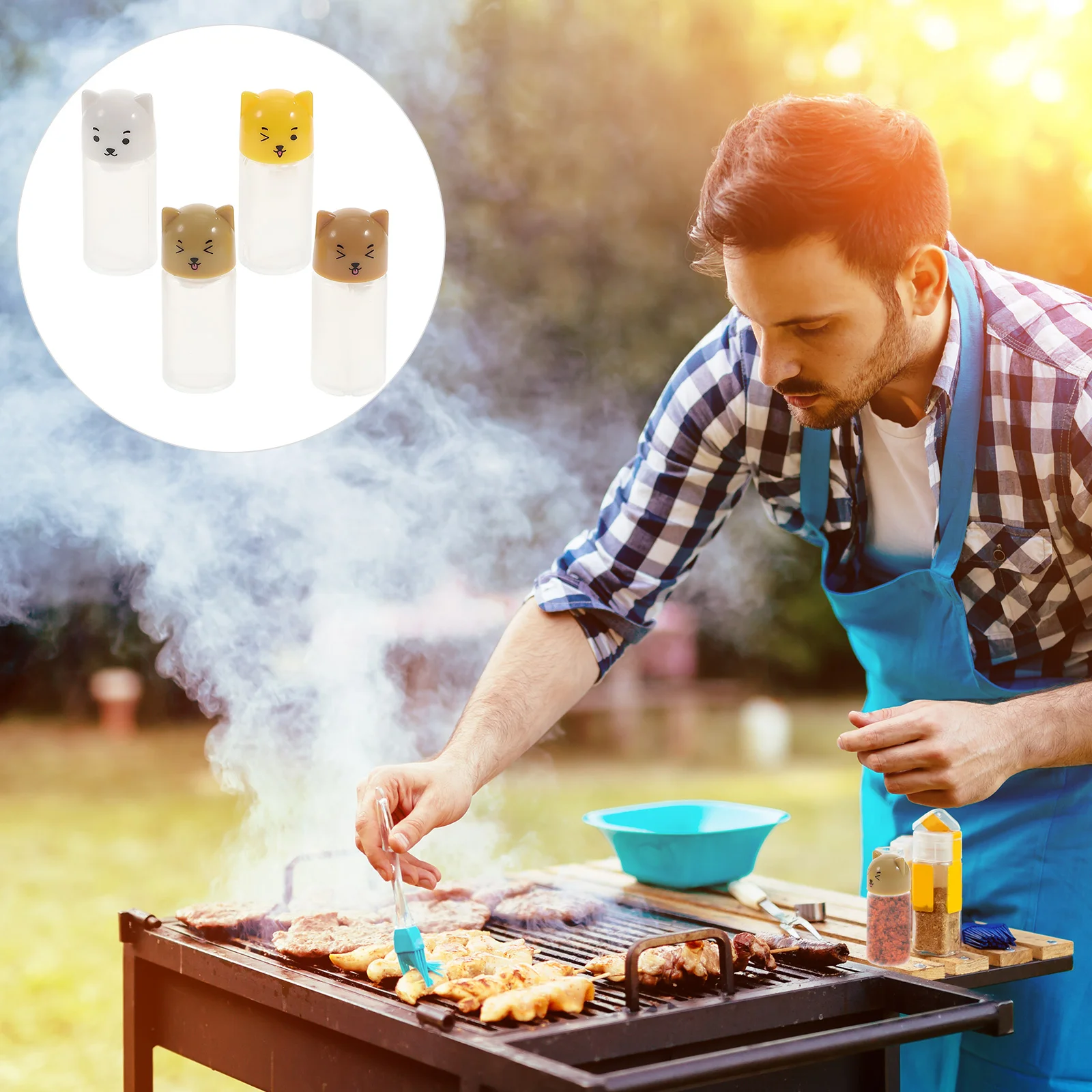 

Saucemini Bento Condiment Dispenser Animalcontainers Vinegar Squeeze Soy Case Sub Ketchup Small Picnic Empty Portable Seasoning