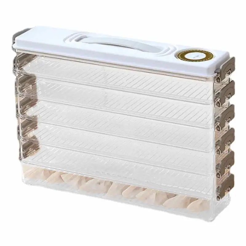 

Контейнер для хранения пельменей, противоскользящий контейнер для хранения с датой и записью, холодильник, держатели для хранения Jiao Zi с искусственными вещами