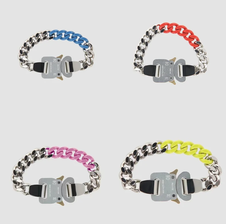 

1017 ALYX 9SM Gelang Dua Warna Sederhana dan Serbaguna dengan In Gaya Fungsional Yang Sama