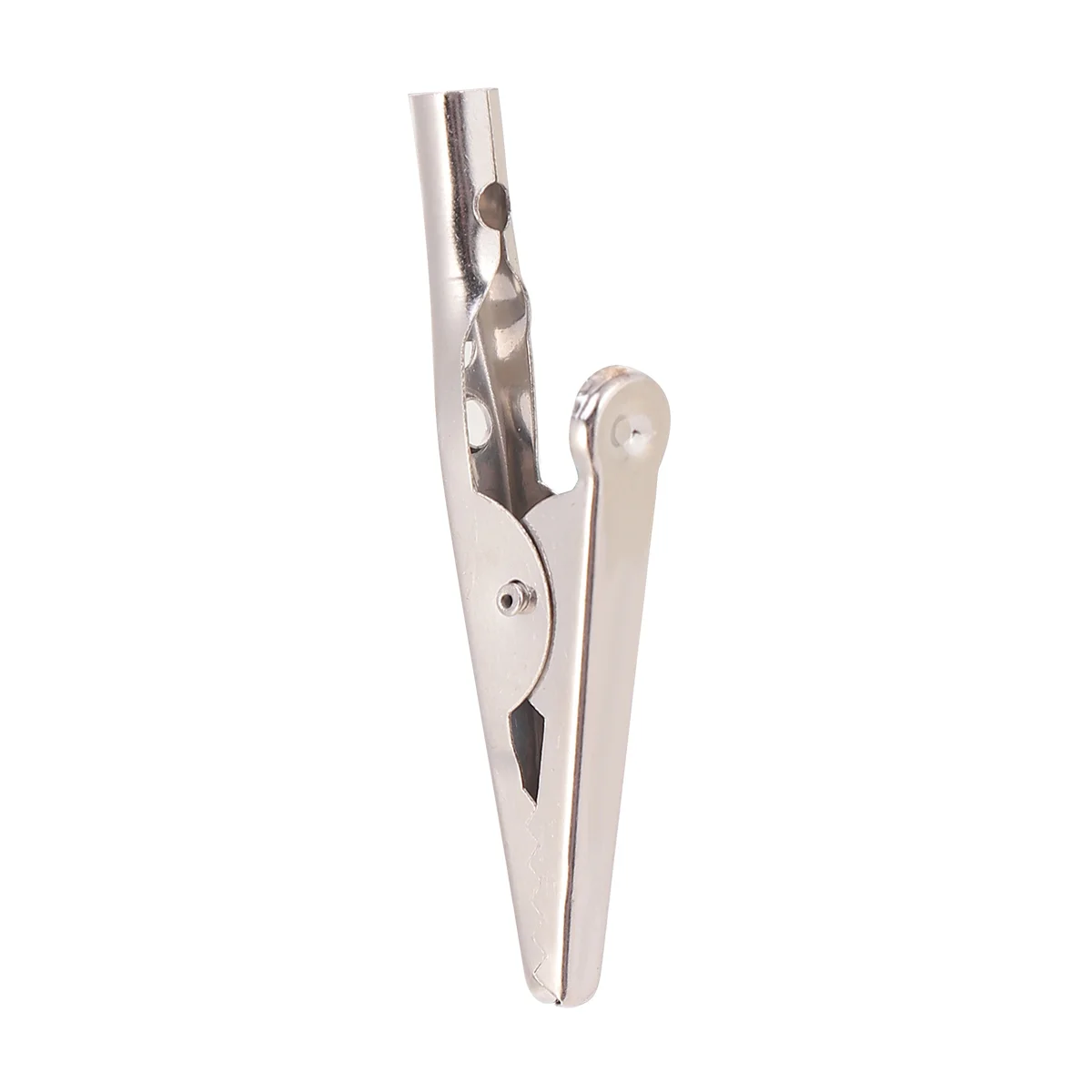 

100pcs Alligator Clip Metal Nickel Plated Silver Prime Iron Durable Alligator Clip for Laboratory Home
