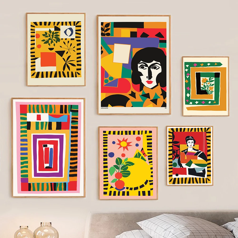 Художественный постер в богемном стиле с абстрактным изображением бабочки и сада, художественная симфония, французская женщина, Тропическое растение, Картина на холсте, декор для комнаты и дома