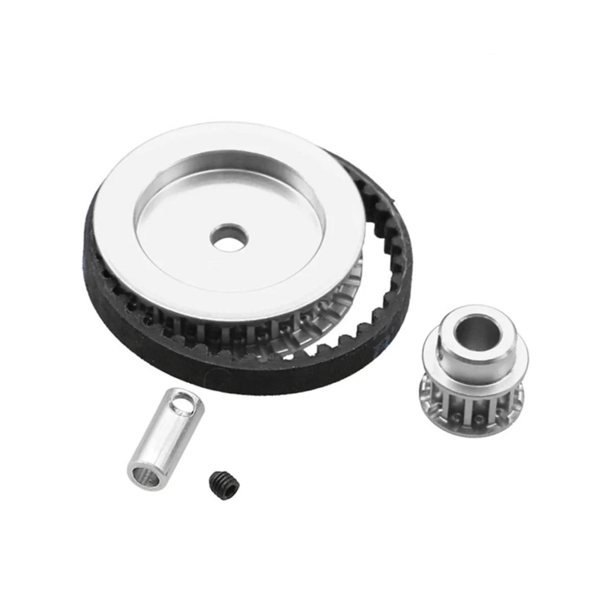 

Система передачи передач с ремнем 12T 30T для Traxxas TRX4 TRX6 1/10, обновленный автомобиль на гусеничном ходу, детали для самостоятельной сборки, сереб...