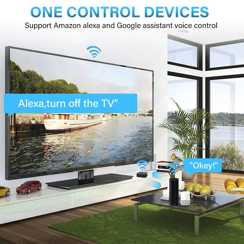 10PCS Tuya Smart WIFI Temperature Humidity Sensor Monitor + IR Remote Control Home Automation Works With Alexa Google | Электроника