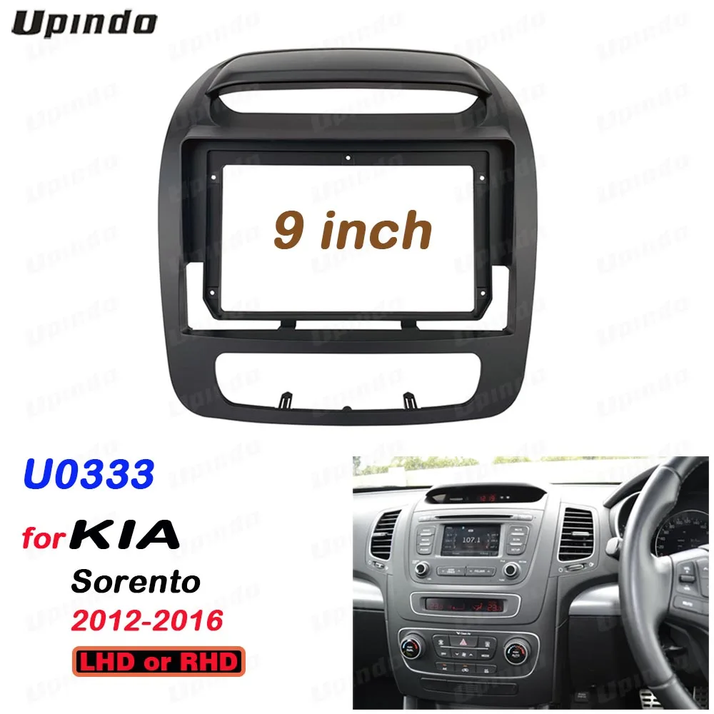 

2 Din 9 Inch Car Radio Installation DVD GPS Mp5 ABS PC Plastic Fascia Plane Frame for KIA Sorento 2012-2016 Dash Kit