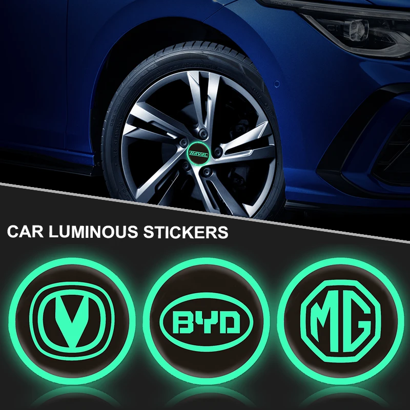 Car 3D Luminous Stickers Reflective Modeling Decoration for Chevrolet Cruze Lacetti Aveo Niva Captiva T300 Camaro Accessories