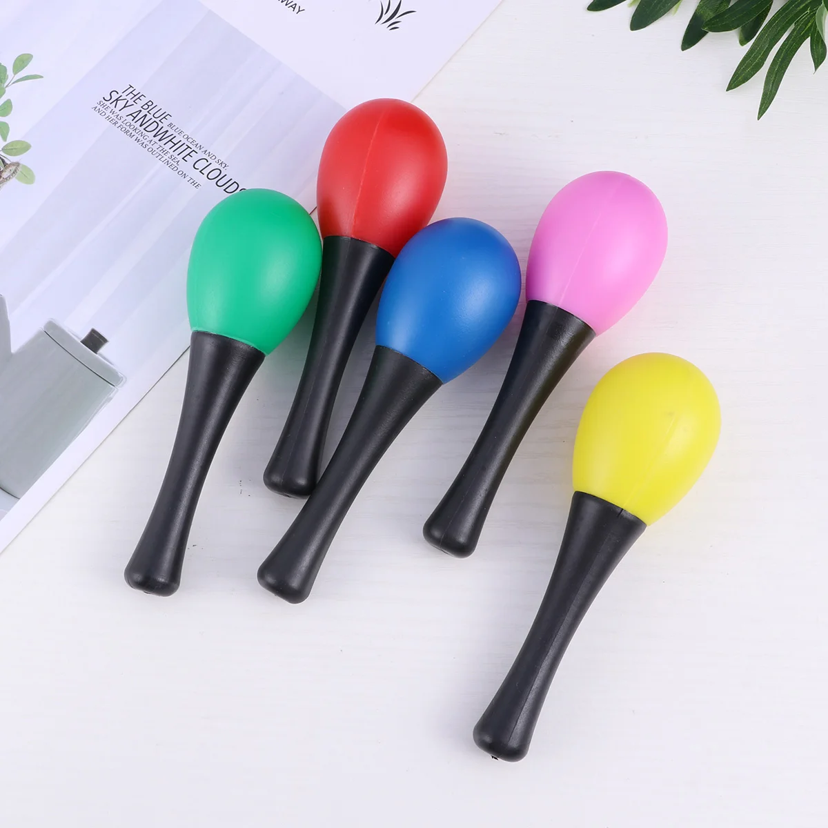 

Maracas Egg Percussion Musical Shaker Shakerstoy Handinstrument Kid Party Sand Hammer Baby Noisemaker Kids Mexican Maraca Wooden