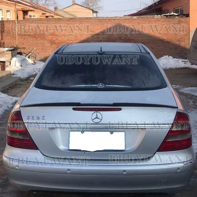 Спойлер карбонового цвета W211 для Mercedes-Benz E-class 2003-2009 E200 E280 E320 E350 E500 E550 спойлер на