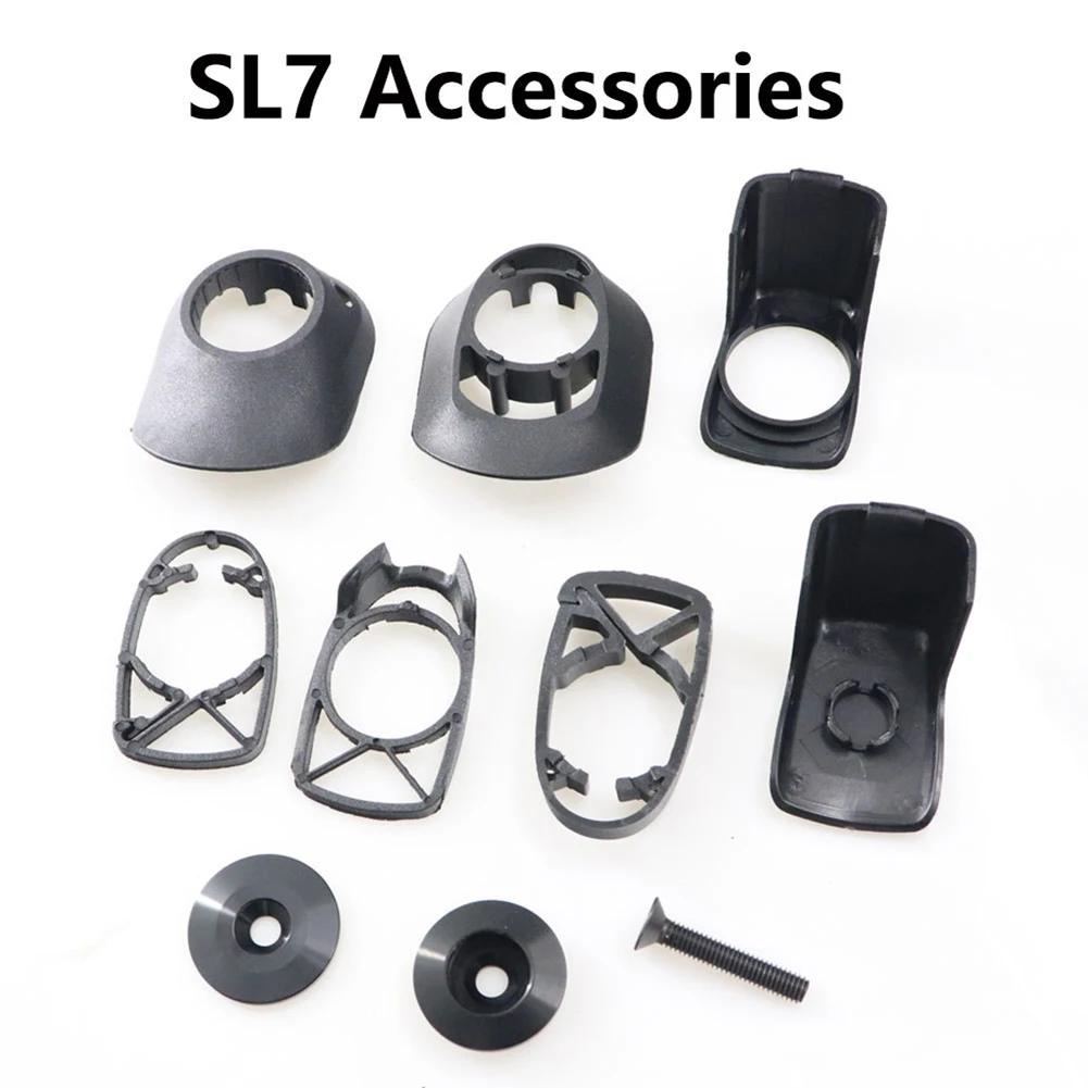 Купи For SL7 Stem Bicycle Bike Handlebar Spacers Hidden Installation Spacers Set Aluminum Stem Handlebar Hidden Washer Spacer за 875 рублей в магазине AliExpress