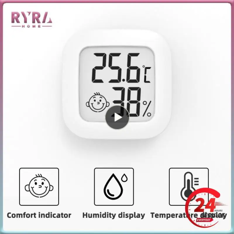 

Цифровой датчик температуры и влажности с ЖК-дисплеем, комнатный измеритель влажности, мини-Термогигрометр для помещений