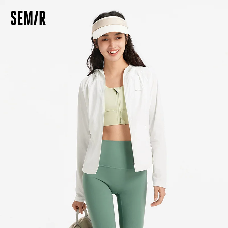 Фото Женская куртка Semir с защитой от ультрафиолета, охлаждающая, дышащая, влагоотводящая, высокоэластичная, с рукавами реглан, для походов и активного отдыха, модель 202 №4