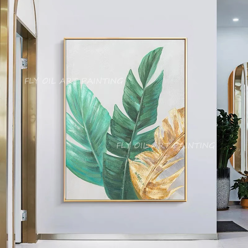 Абстрактная картина 100% ручная роспись фотография в тропическом стиле с серым