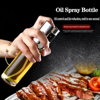 100ml glass oil spray pot household press fine spray oil pot kitchen sauce vinegar seasoning bottle barbecue oil spray bottle