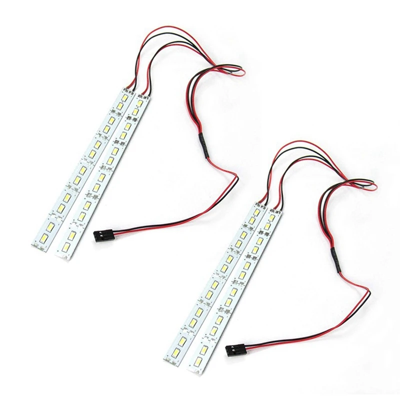 

2X автомобиль на дистанционном управлении, светодиодные фары для шасси, светильник ры для 1/10 1/8 радиоуправляемых автомобилей Traxxas D90 D110 Axial SCX10...