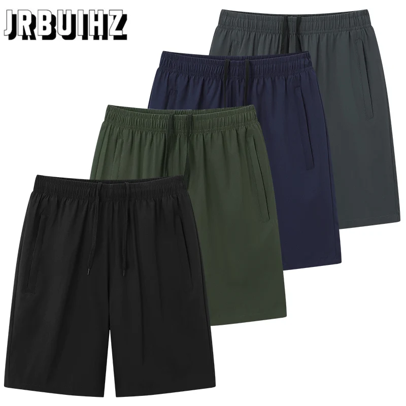 

JRBUIHZ Summer Shorts Men Sports Shorts Plus Size 9XL Male Short Pant Beachwear Bulk Shorts Elastic Waist Straight Boardshorts