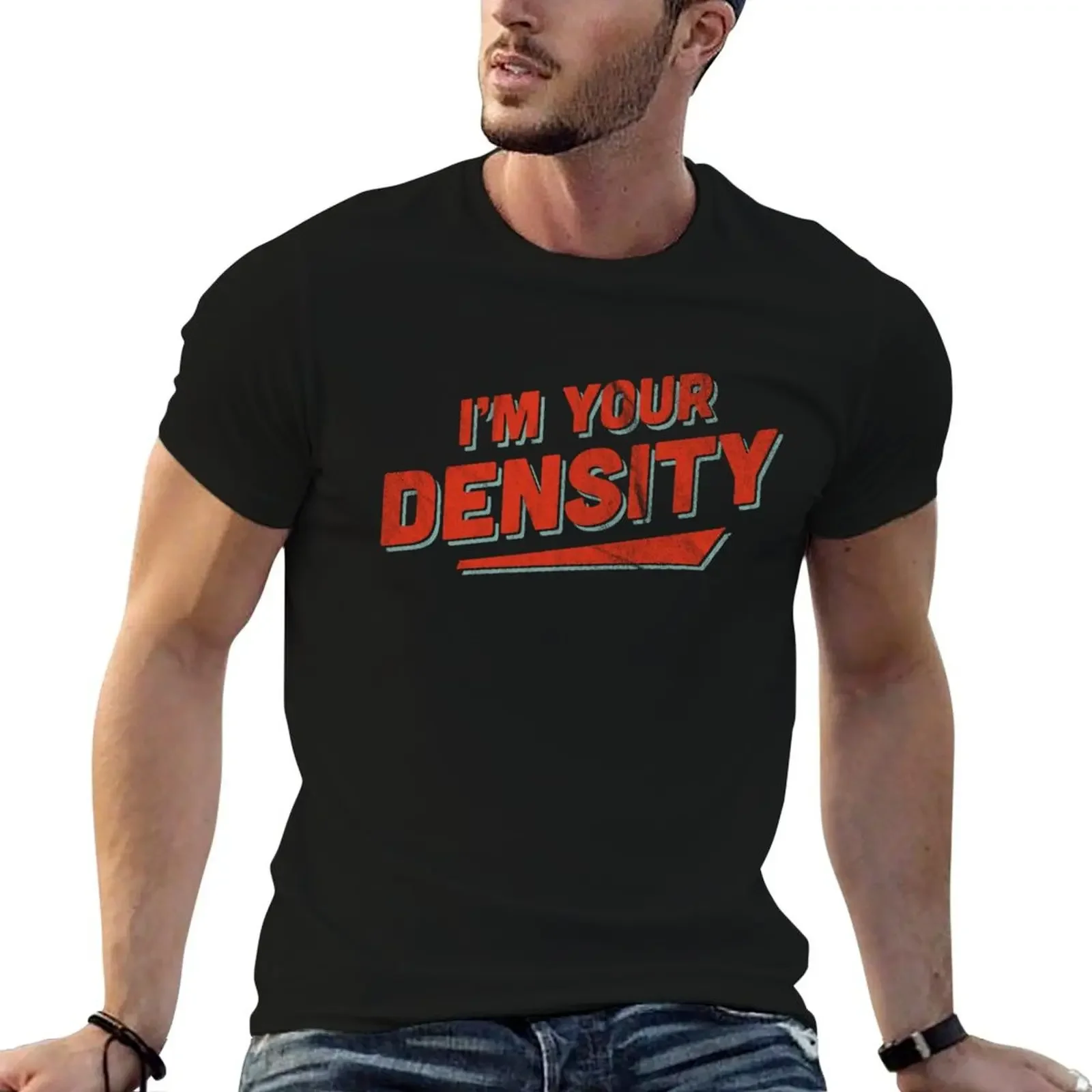 Футболка I'm Your Density футболка большого размера с аниме топы мужская рисунком