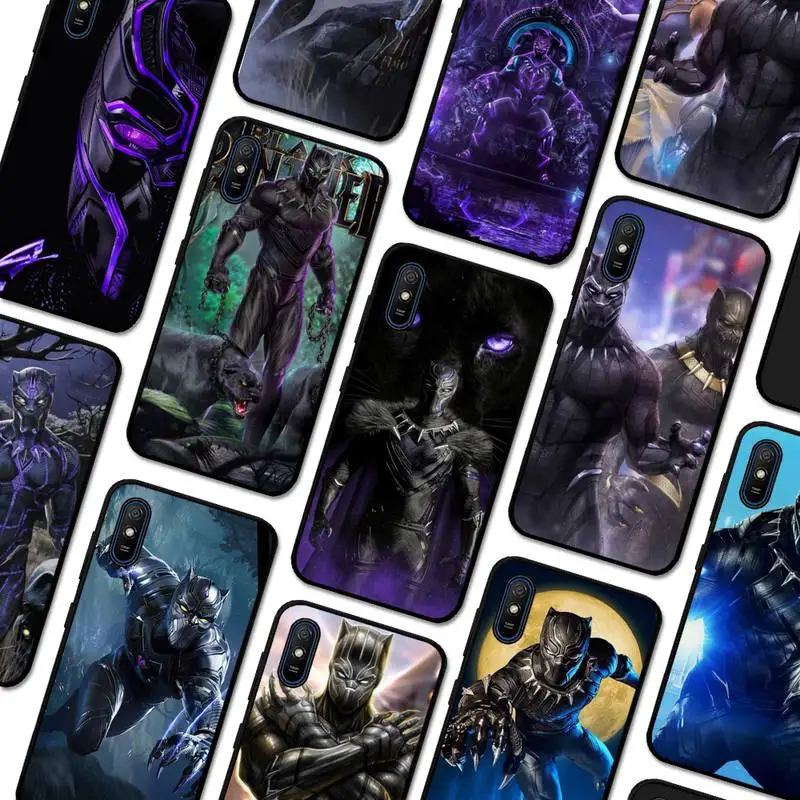 

Marvel black panther Phone Case for Redmi 5 6 7 8 9 A 5plus K20 4X S2 GO 6 K30 pro