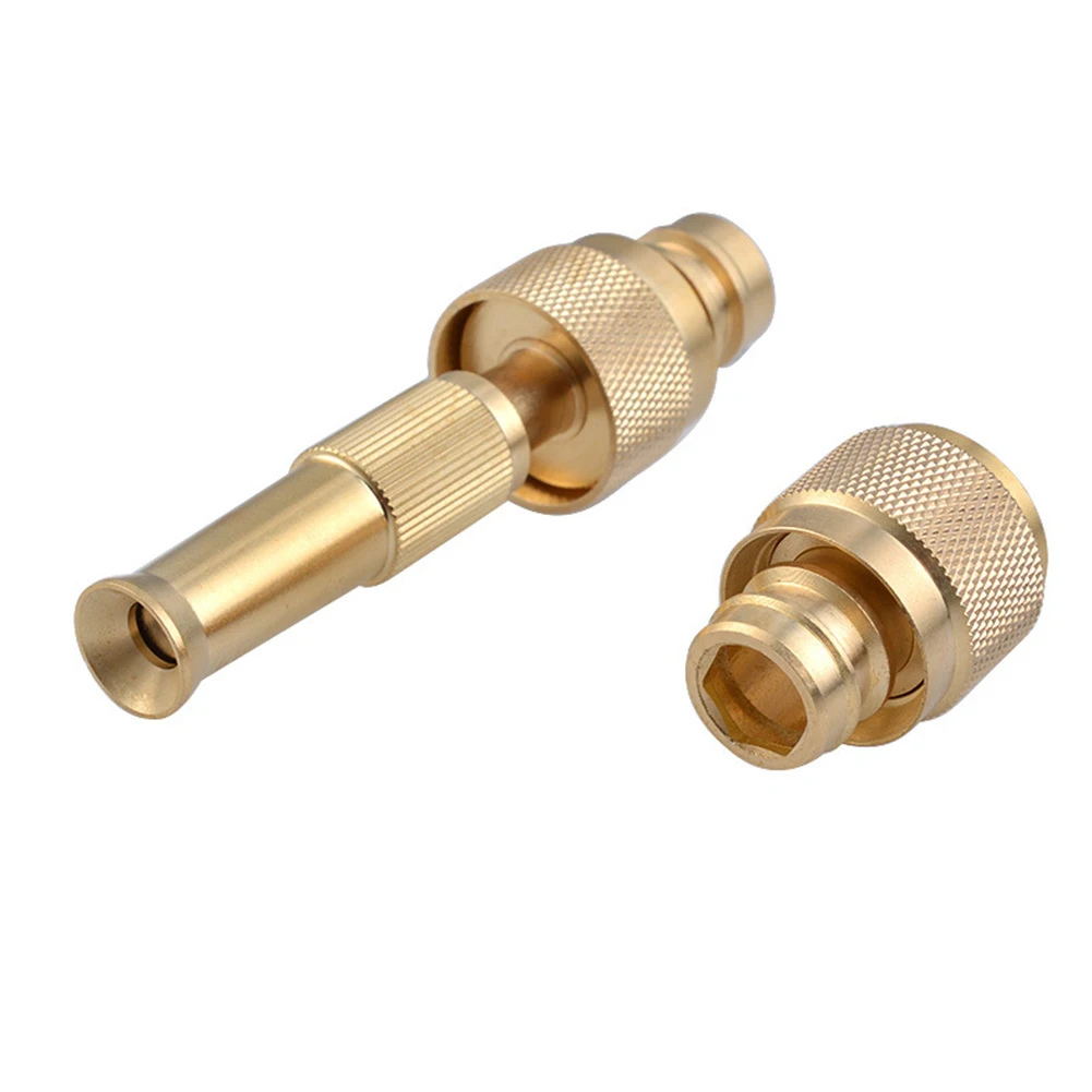

High Pressure Water Gun Household Pure Copper Direct Spray Gun Flower Watering Tool Adjustable Pressure Washer Garden Sprinkler
