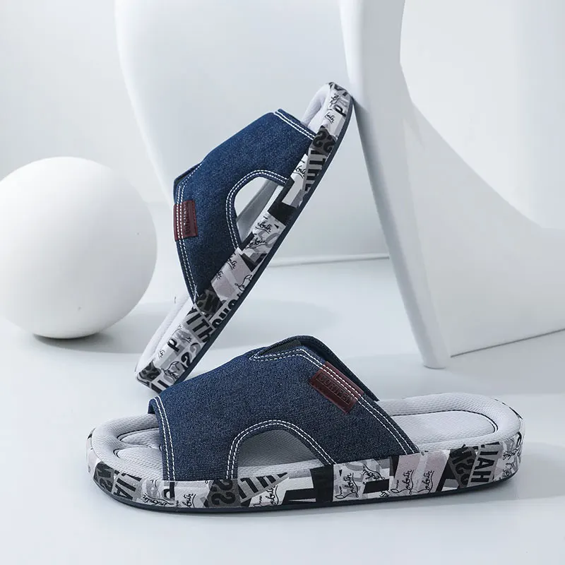 

Comwarm Four Seasons Home Slippers For Men Indoor Antiskid Thick Sole Slippers Adjustable Outdoor Cloud Slippers Silent Shoes