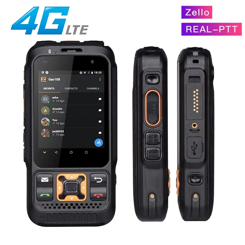 

Inrico Zello 4G сетевое радио, разблокированное S100 Android 8,1 POC, двусторонняя радиосвязь, работающее реально ptt портативное радио