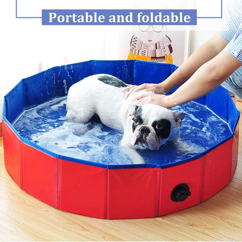 

Складная Ванна для собак, портативная раковина для купания для кошек и щенков, подходит для использования внутри и вне помещения, детский летний бассейн для дома