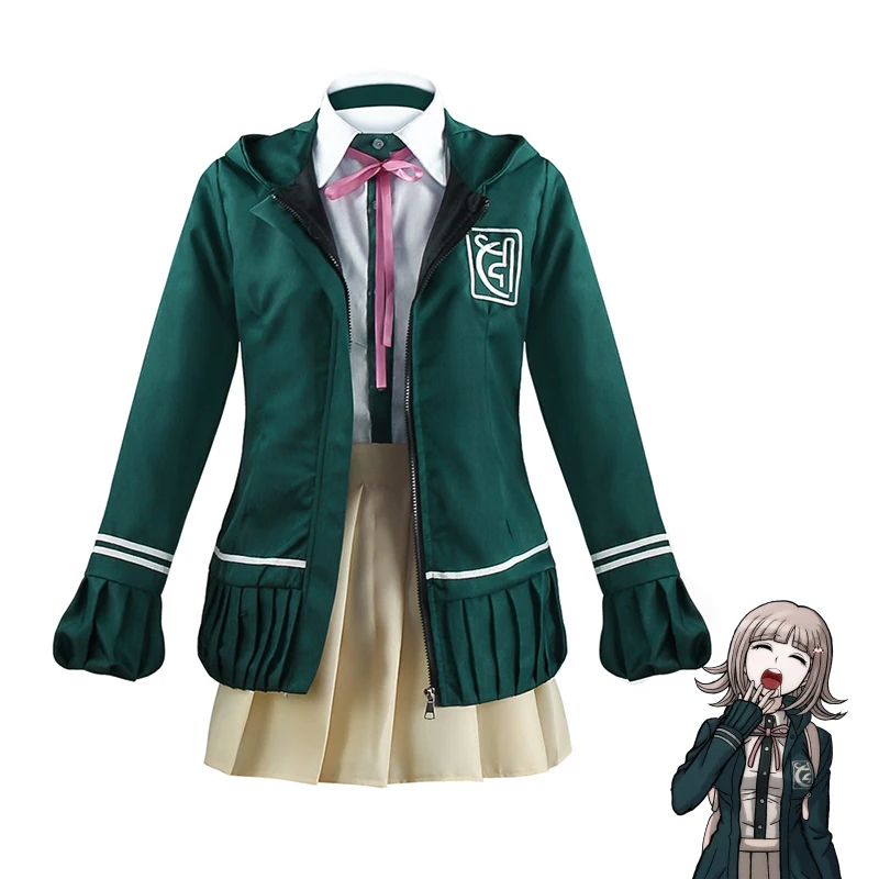 

Anime Danganronpa Nanami ChiaKi Cosplay Costume Students JK Uniform Long-sleeved Jacket Short Skirt Loli Skirt Halloween Costume