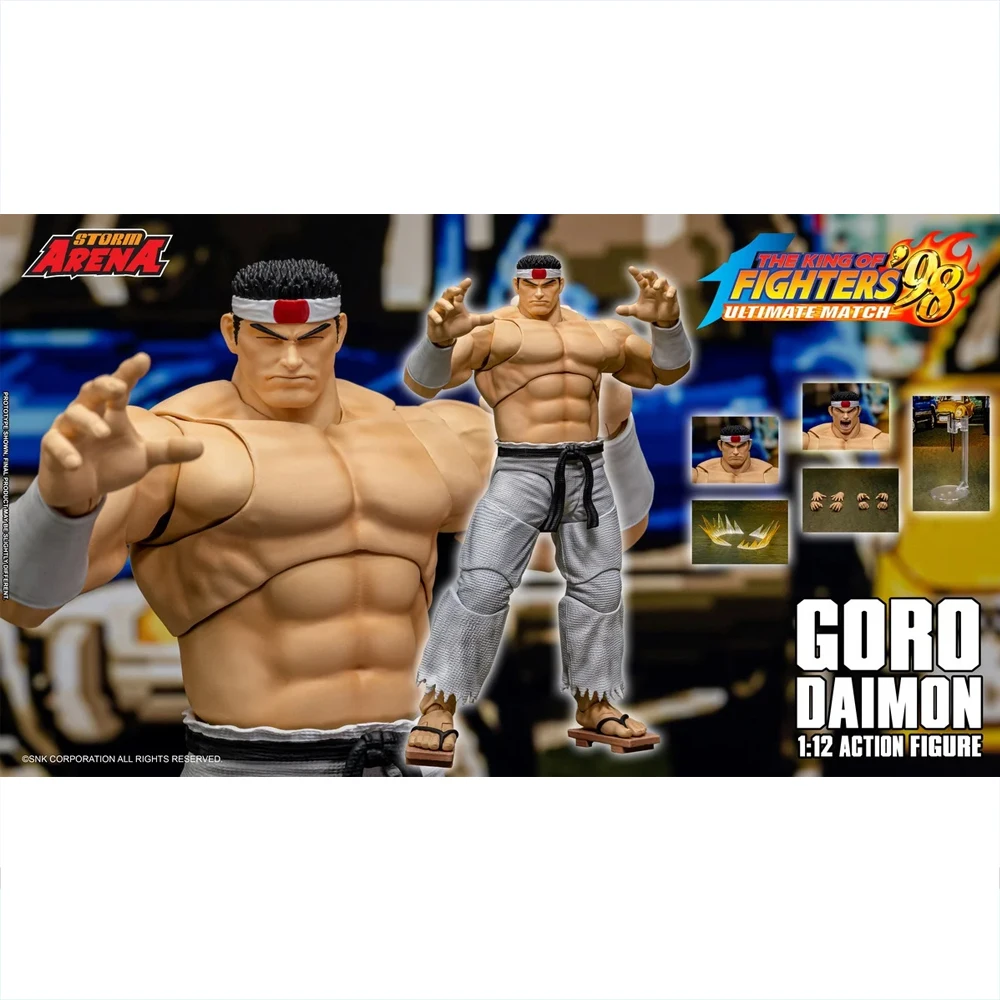 Фото В наличии: Фигурка Storm Arena 1/12 TOK '98 Ultimate Match Goro Daimon Street Fighter Zero 3 Nash & Dan, оригинальная модель, подарок. №2