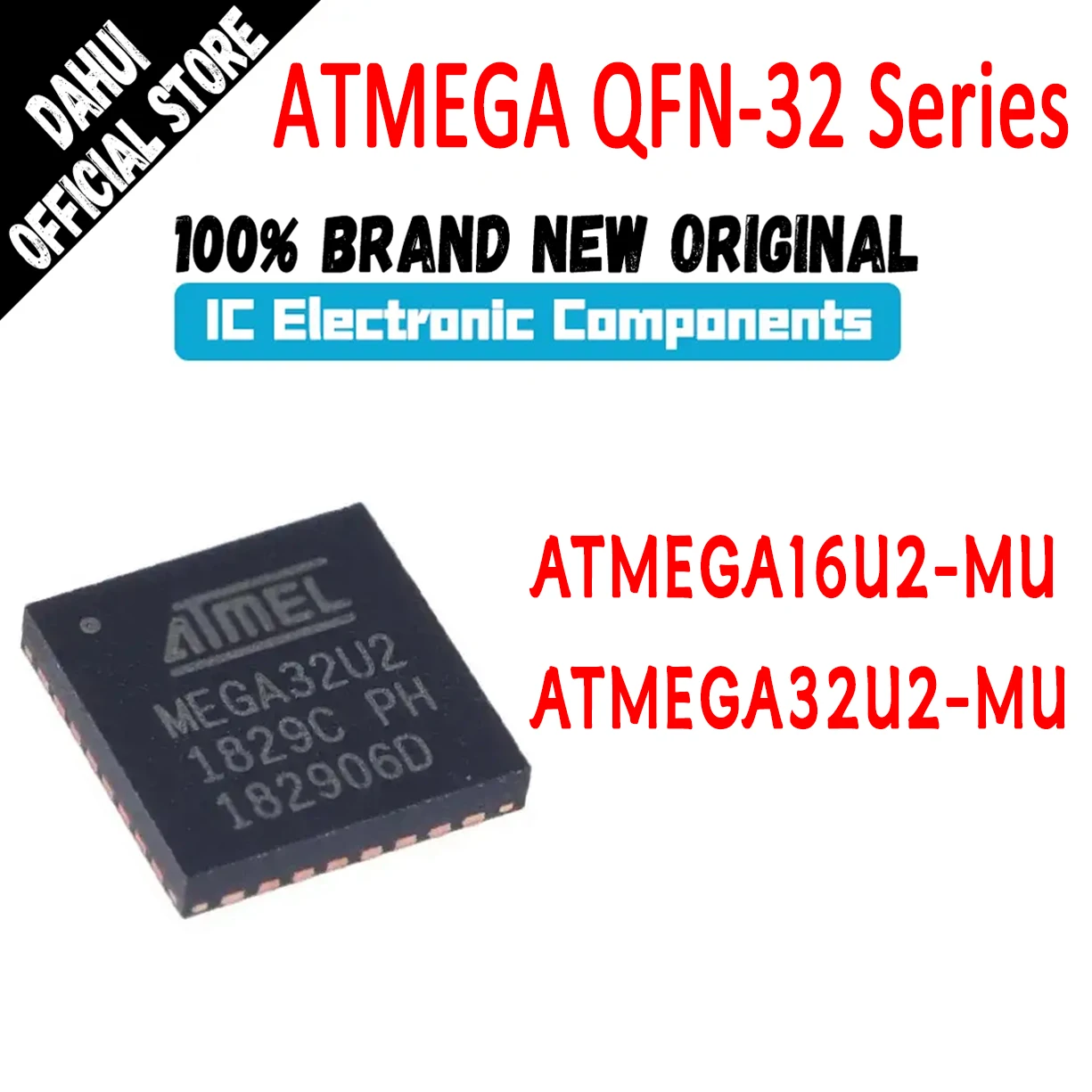 

ATMEGA16U2-MU ATMEGA32U2-MU ATMEGA16U2 ATMEGA32U2 ATMEGA16 ATMEGA32 ATMEGA IC MCU Chip QFN-32 In Stock 100% New Originl