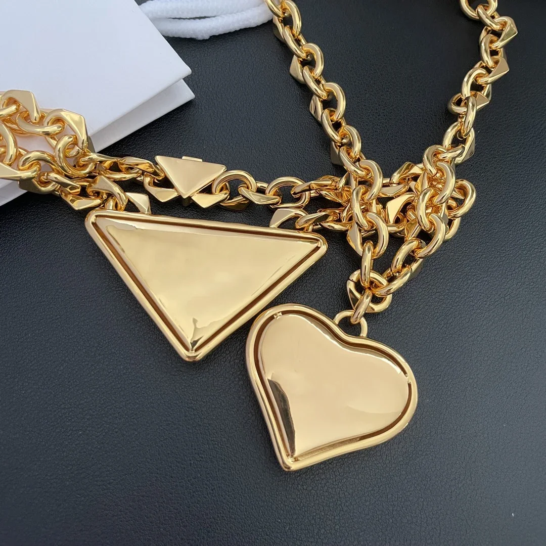 Популярный дизайн классическое позолоченное геометрическое ожерелье в форме