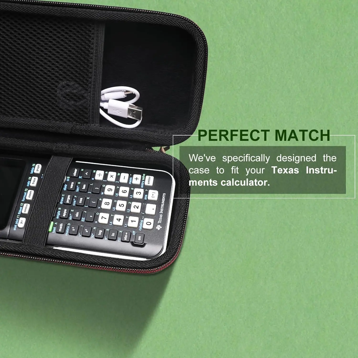 Фото Чехол для графического калькулятора Texas Instruments TI-84 Plus CE/TI-84 Evo/TI 84 Plus/TI-Nspire CX II CAS/TI-Nspire CX II, сетчатый №2
