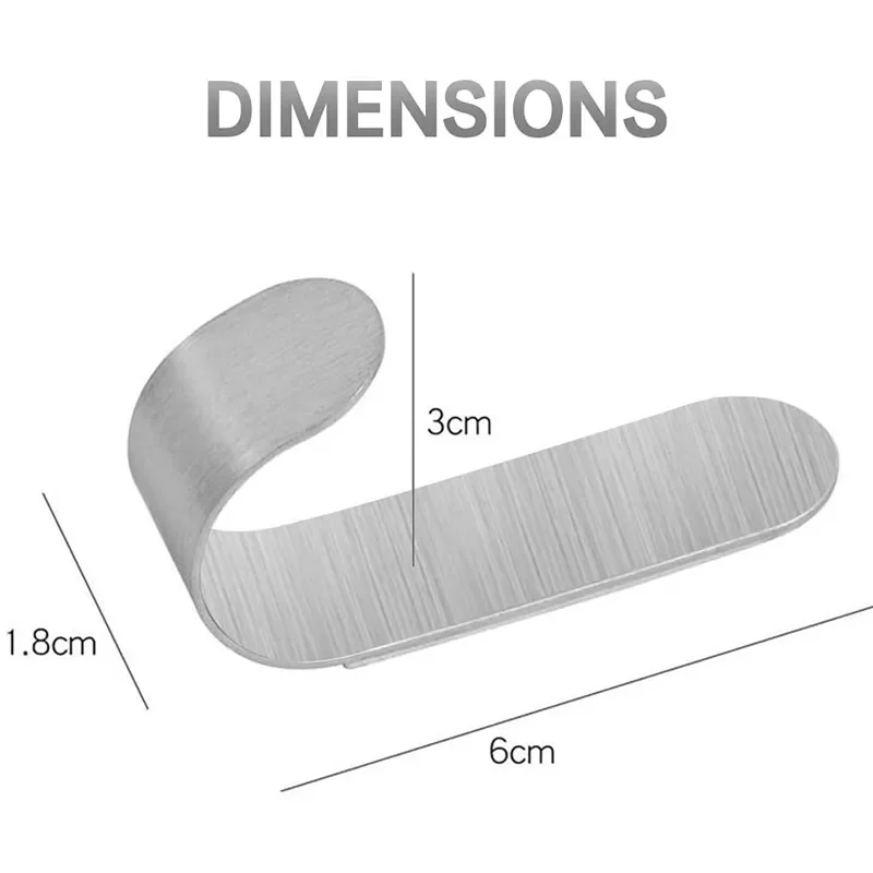 

2022New Self Adhesive Hooks Heavy Duty Stainless Steel Wall Hooks Waterproof Sticky Hooks For Hanging Bathroom Towels Keys Coat