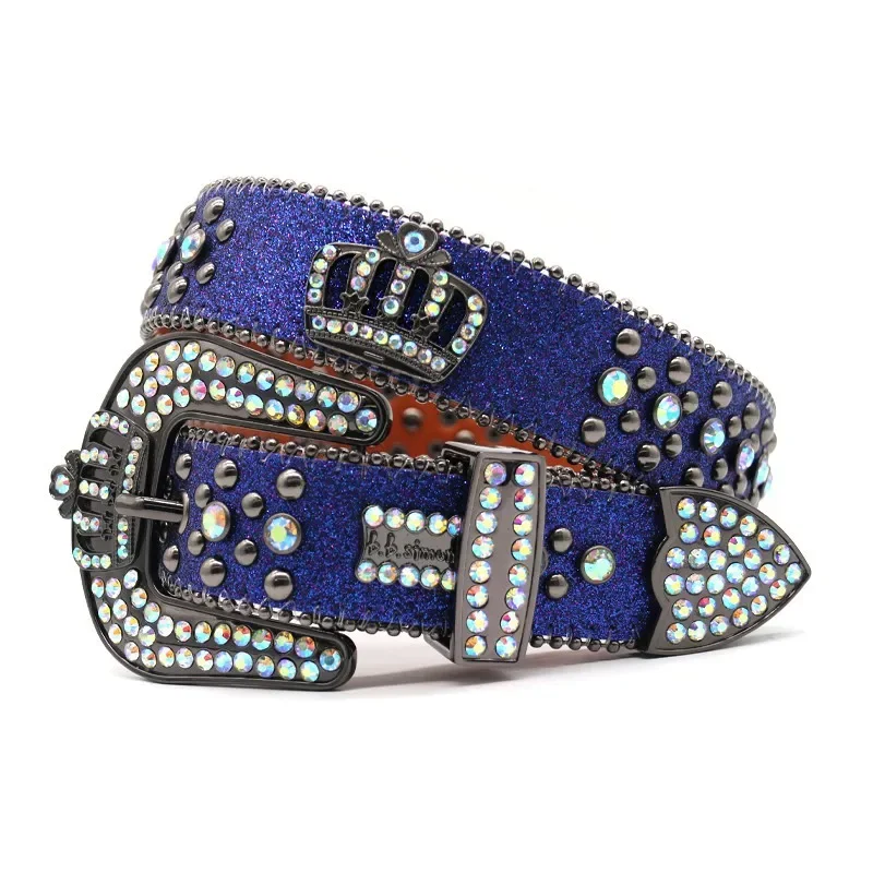 Универсальный ремень с вышивкой в стиле панк для мужчин и женщин