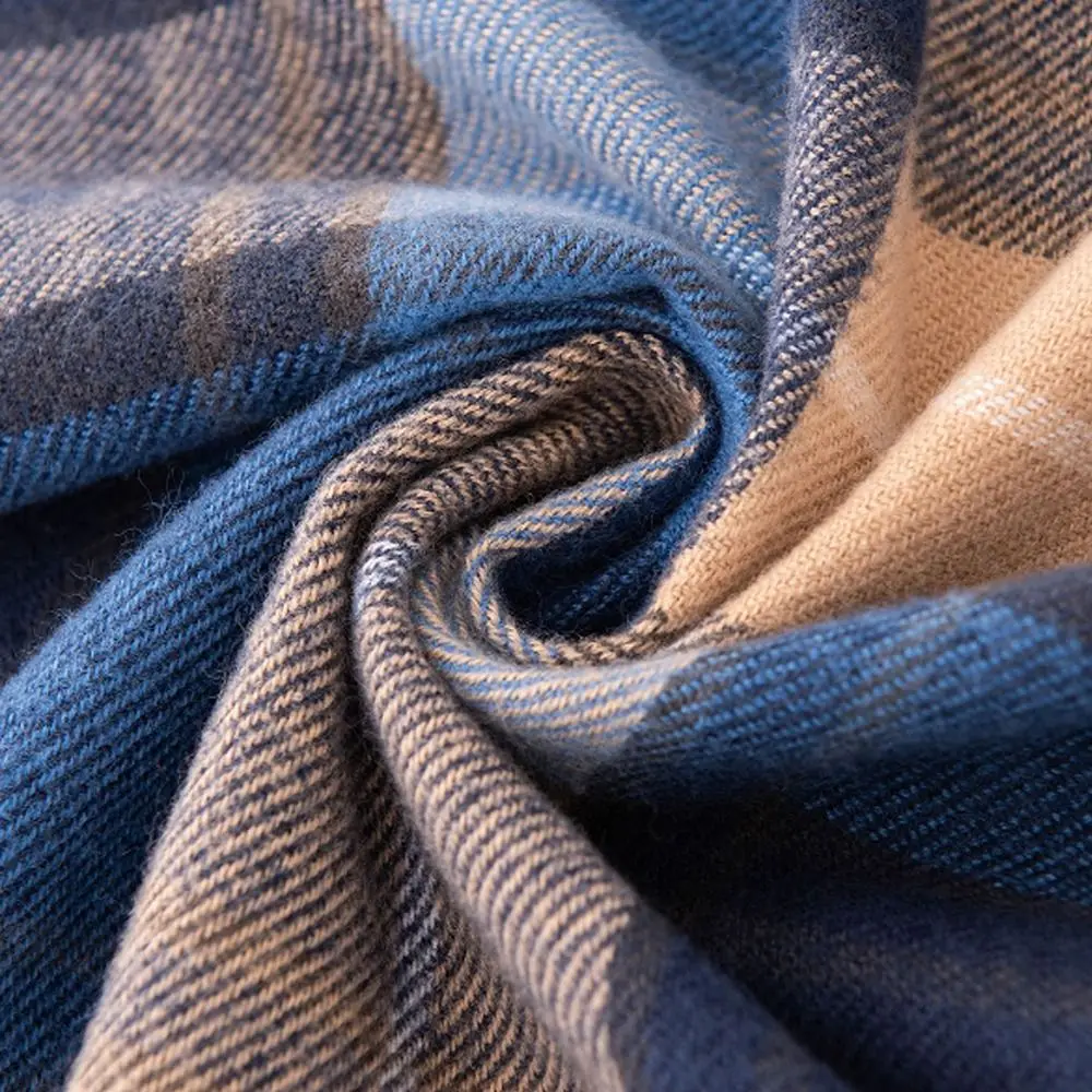 Элегантный красный клетчатый шарф зеленые кашемировые зимние шарфы теплые в