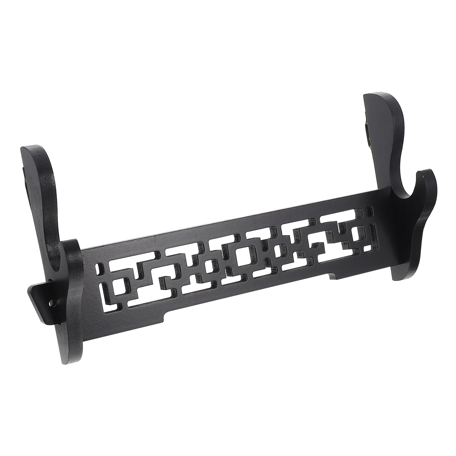 

Wood Flute Holder Wall-mounted Swords Holder Single Layer Swords Rack Samurai Swords Rack