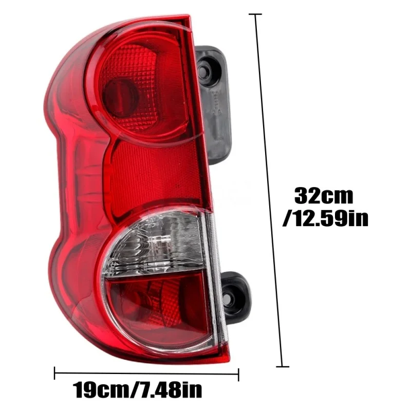 Фото Для Nissan NV200 2010-2019 автомобильный красный задний фонарь стоп-сигнал задняя левая сторона водителя O/S и правая задняя сторона пассажира N/S №2