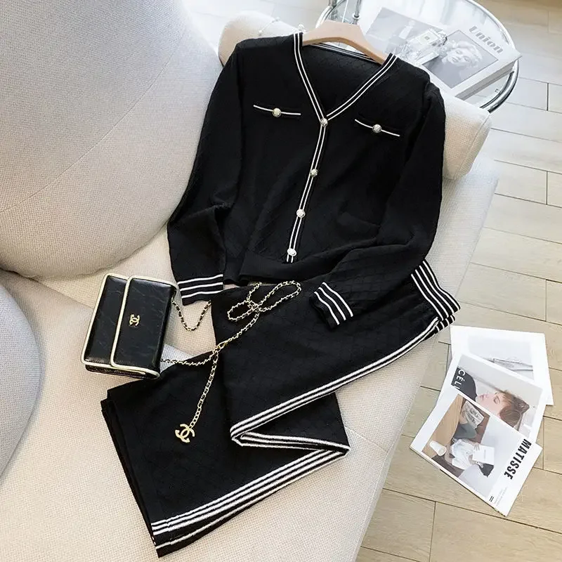 Модный вязаный топ из ледяного шелка с v-образным вырезом женский саржевый стиль