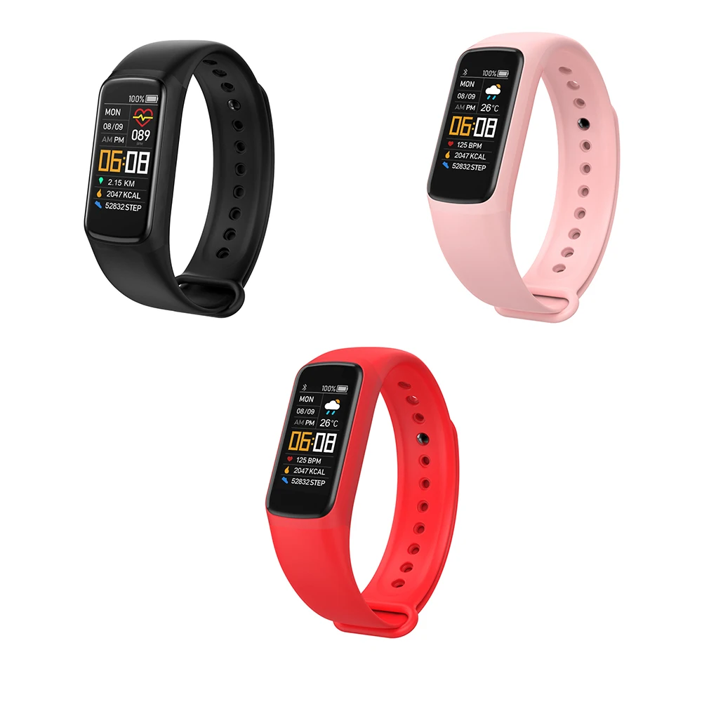 

Спортивные часы, перезаряжаемый смарт-браслет, измерение артериального давления, пульсометр, смарт-браслет для наручных часов, черный